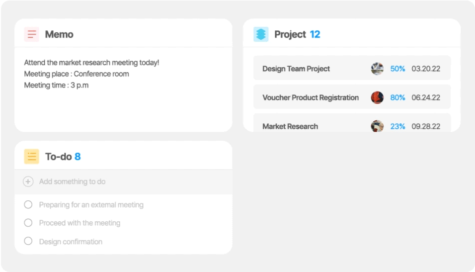 Project Dashboard Features